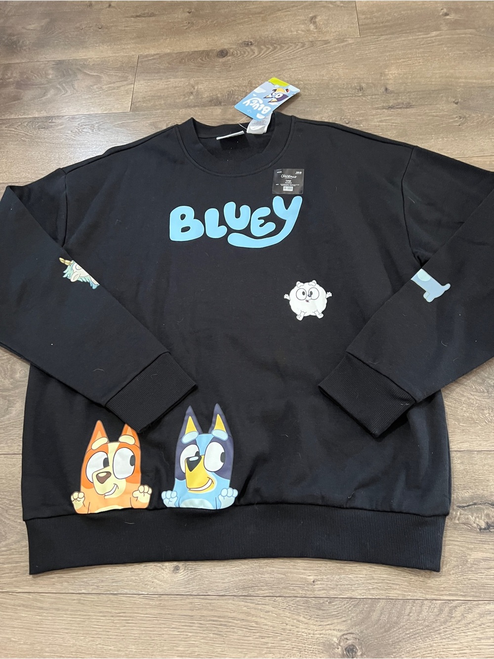 Bluey Adult Graphic Sweatshirt Size Large New
